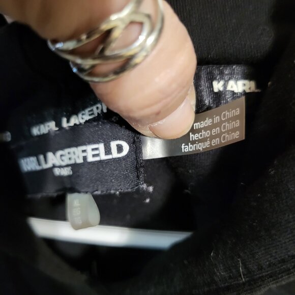 EUC KARL LAGERFELD HOODIE SZ XL - Picture 8 of 10